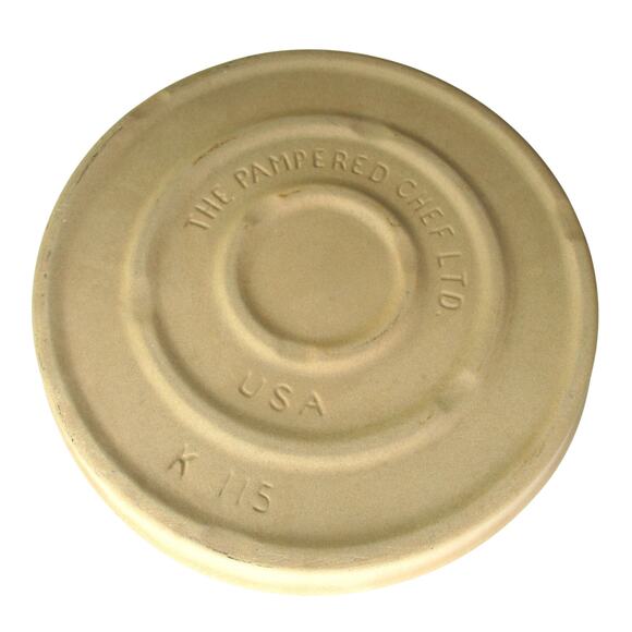 PAMPERED CHEF 11.5 ” Round Bake/Deep Dish Family Heritage Collection Stoneware - Picture 2 of 3